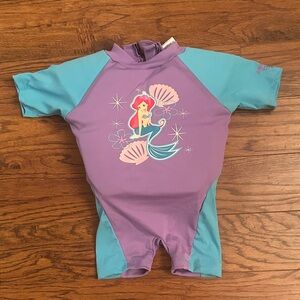 Disney Kids Swim Rashguard - Purple and Teal